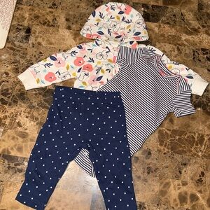 3-6month baby girl outfit set only worn once